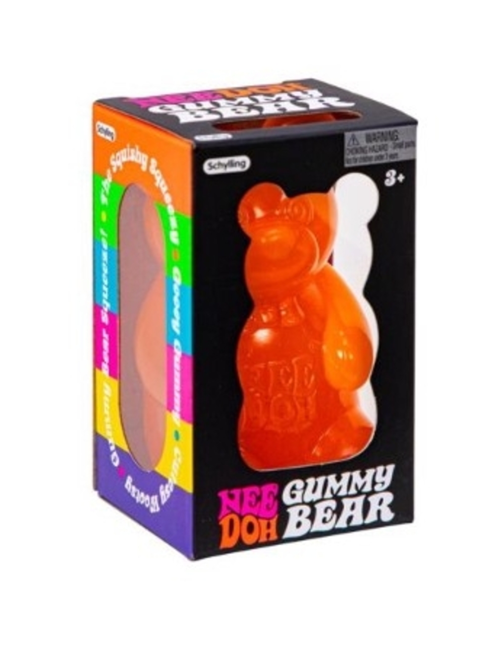 NeeDoh By Schylling Orange Gummy Bear Collectible Squish Stress Toy 3+ Authentic